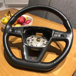 Seat Leon MK3 FR 5f steering wheel
Only done a few thousand miles had it stored for a project but never got round to it and sold car.
No bag, controls feel mint clickers and rollers are mint.