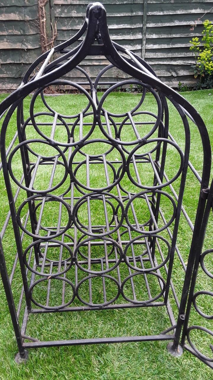 Vintage Wrought Iron Wine Rack in B78 Warwickshire for £30.00 for sale Shpock