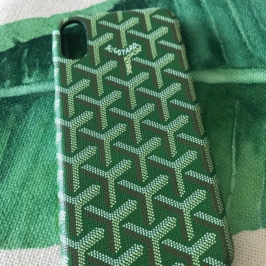 Green Goyard iPhone Case