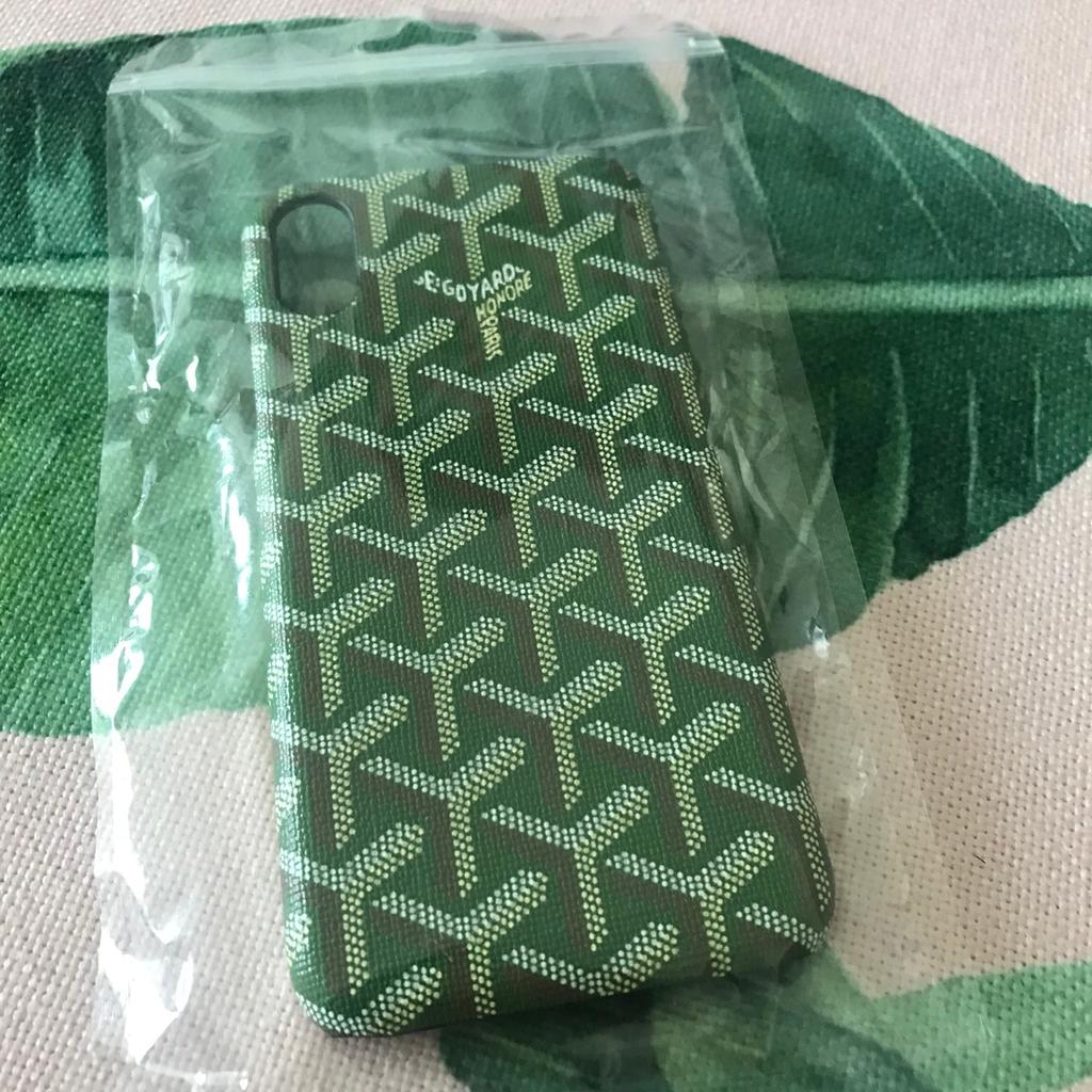 Green Goyard iPhone Case