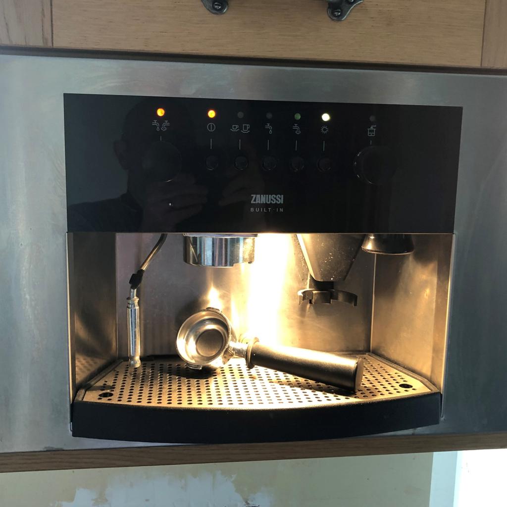 zanussi coffee machine built in