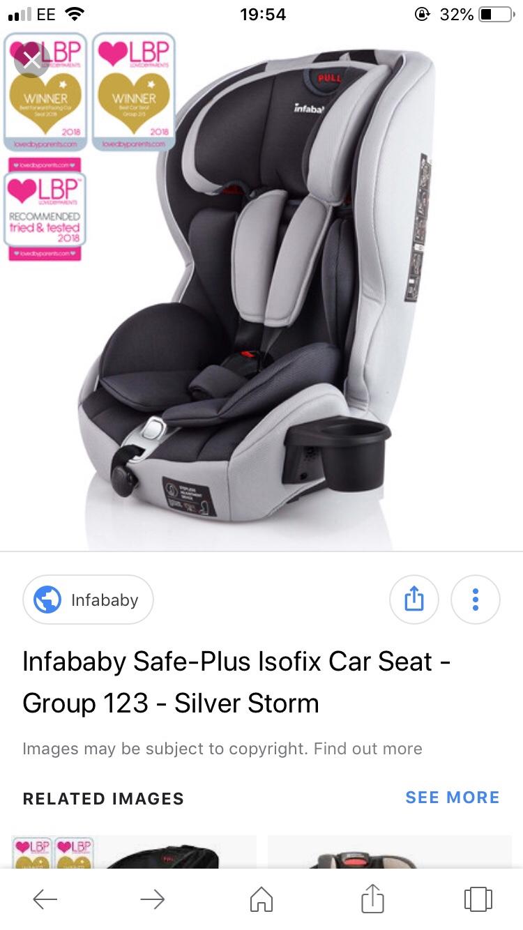 Infababy isofix car outlet seat