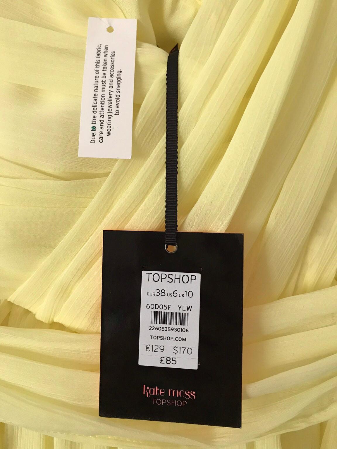 Kate Moss Topshop yellow dress 10 in WS7 Lichfield for 25.00 for sale |  Shpock