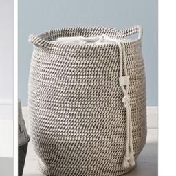 NEXT rope laundry basket.
Change of bathroom decor.
One month old.
Comes from a smoke and pet free home.
Excellent Condition.