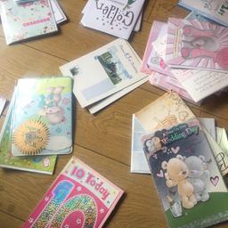 Mixture of different greeting cards ten pence each 