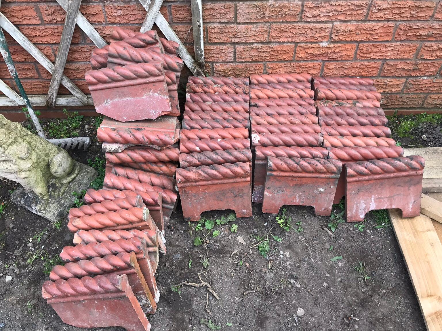 Victorian terracotta garden edging tiles in Ness for £60.00 for sale