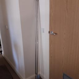 silver net or curtain rods with fittings