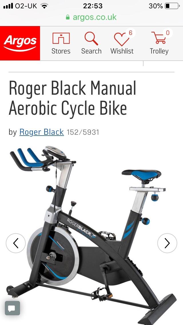 Roger black spin online bike argos