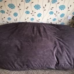 Massive dark brown bean bag hardly used
Washable cover that zips off
Collection only