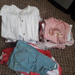 girls bundle of clothes, age new born and first size ×2 bags full. £10