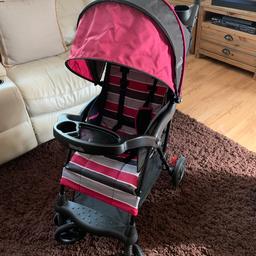 Bought from Florida and only used for 2 weeks walking round the parks , great light weight buggy by cloud sport , can fold with one hand , pick up only