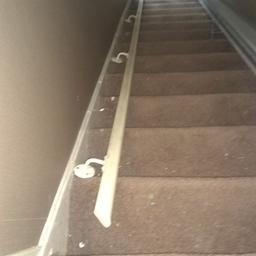 for sale is a old long stair rail it is full length of stairs with brackets and has been glossed a lot but it does need glossing again collection only please for £10 from stainforth Doncaster