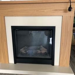 Very good condition electric fire place and heater