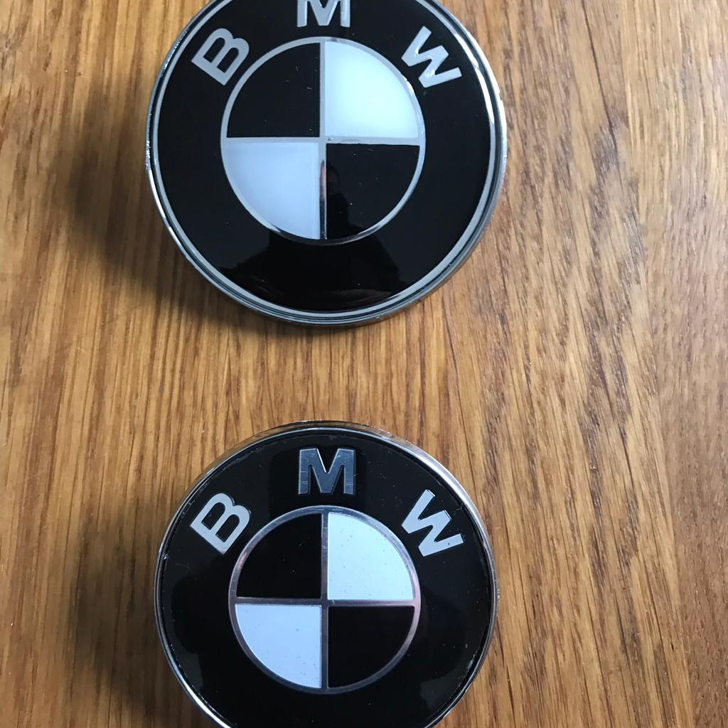 BMW Emblem schwarz / weiß Im Set 82 und 74 in 66386 St. Ingbert