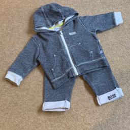 Beautiful genuine tracksuit for a baby boy 6 months. 

Used a couple of times so it’s great condition