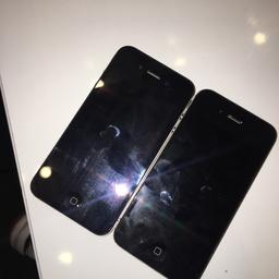 2 iPhone 4s’ for sale
1 has crack on back
No box no charger

Cracked iPhone £15
Other iPhone £20

Both for £30

Open to offers
Need gone