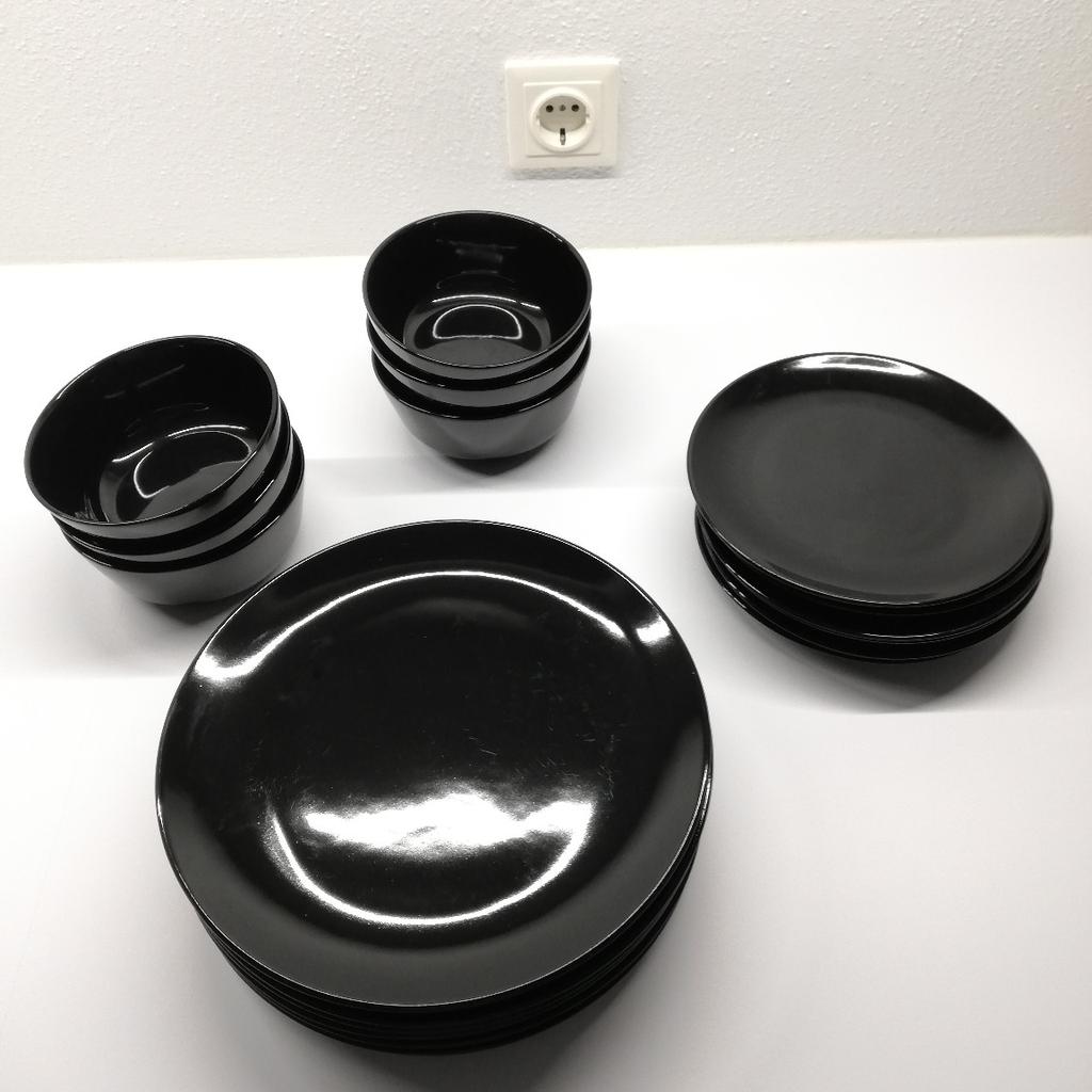 Ikea 6teiliges Geschirr schwarz (gebraucht) in 6330 Kufstein für gratis zum Verkauf