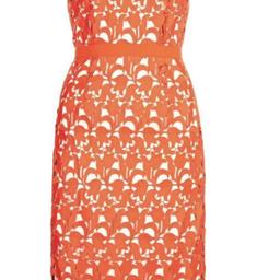 Brand new with tag Hobbs London Keeley Orange Lace dress size 10-Any occasion. 
Invest in a perennial with this Keeley Dress from Hobbs.


A fresh take on lace, this dress boasts an utterly unique floral inspired texturing as well as versatile round neckline. With a wide grosgrain ribbon to define the waist, this dress is fully lined with a concealed zip fastening at the back.


Simply add court shoes to take this look from desk-to-dinner with ease.