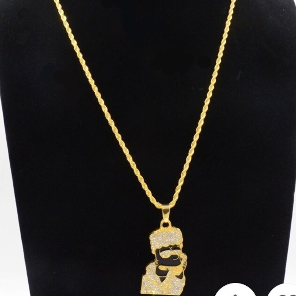 Iced out hot sale bart simpson