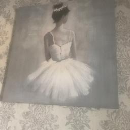 Large ballerina print canvas collection only Oldham