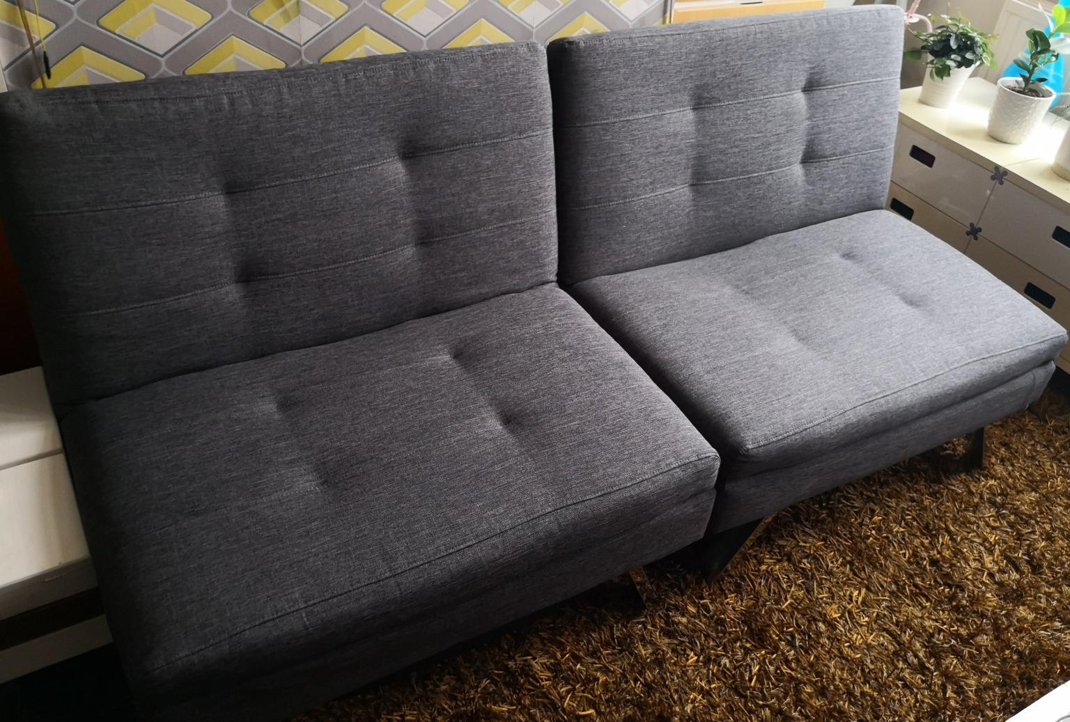 Argos home duo 2 seater clic clac sofa bed discount