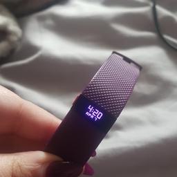 Purple fitbit in excellent condition. Brought 2yrs ago, used it loads in the beginning, but not so much since last summer. 

Really easy to use and i have just synced it this morning, still has all features plus a few extra female health ones that must have been added since i used it last.

Comes with the box and charging lead. I have also restored it to factory settings and charged it fully, so will ready to set up as you want it.