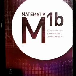 Matematik 1 b (M1B)
Första upplagan 
Martin Holmström 
ISBN: 9789147085552