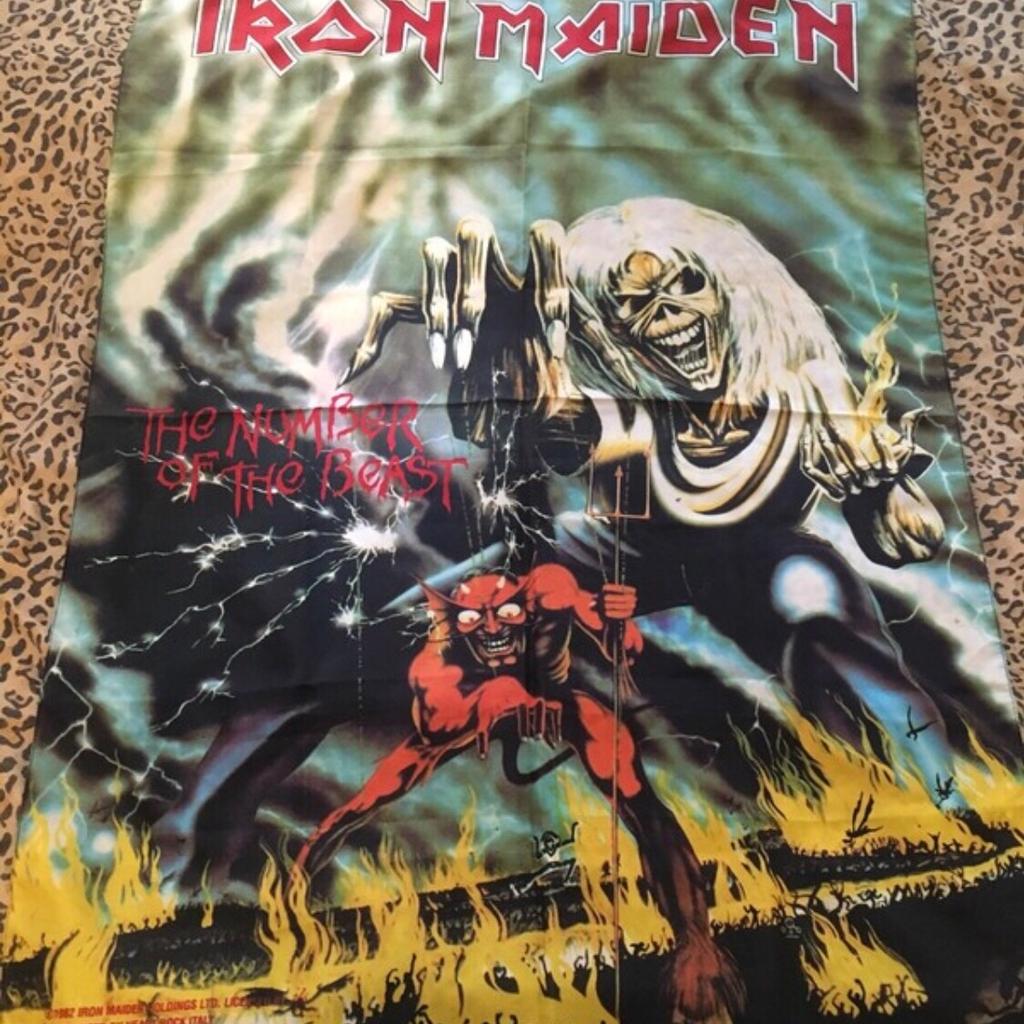 IRON MAIDEN Poster Flagge Heavy Metal in 48527 Nordhorn for €6.00 for ...