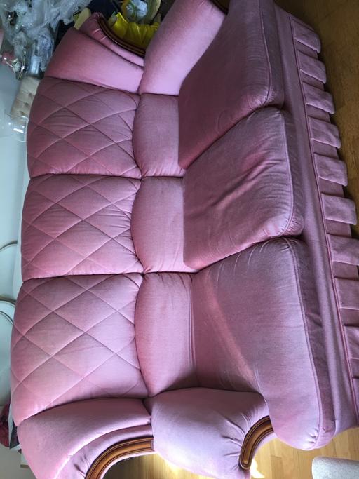 Buy & Sell North West London Harrow - Photos for Velvet 3 seater sofa cuddler g plan brand 