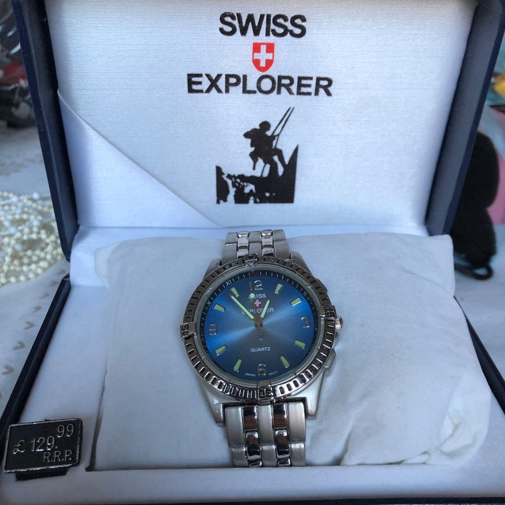 Swiss explorer quartz watch sale