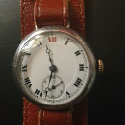 ww1 trench watch for sale circa 1914 1915 working perfectly  also solid silver