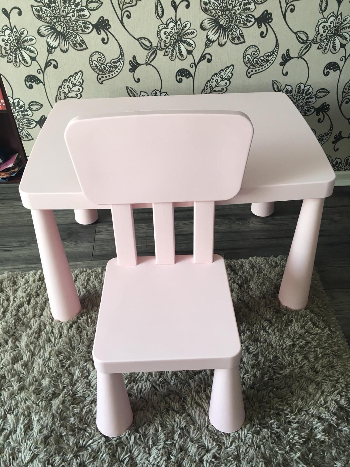 Ikea mammut deals table pink