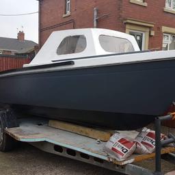 for sale project boat , floats and holds water , needs finishing off , won't take a lot,  selling due to having another 2 to finish off and ran out of room , come with trailer and take a cheap project u won't be disappointed