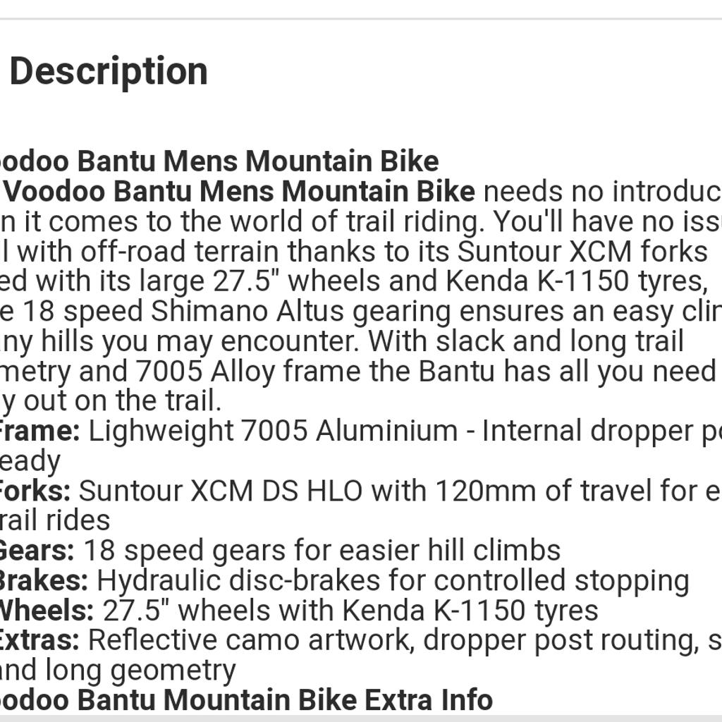 voodoo bantu brake pads