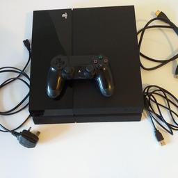 PS4, 500g, Really great condition (belongs to adults). Selling due to a gift of a 1TB. Comes with power lead, HDMI lead and a remote controller. 