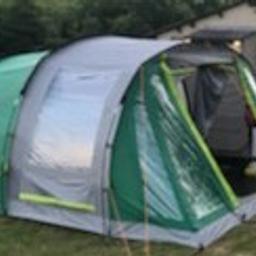 very good condition Coleman five birth tent, like new. was bought last summer for £350 and was used for three and half week while we waited for our caravan by two males. no damage at all everything is there. has two bedrooms and porch. have quite a lot of camping equipment