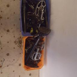just aload of bits ive taken off bikes over the year theres a mix of bmx and mountian bike parts im looking for 15 for both boxes as there are some good bits in them