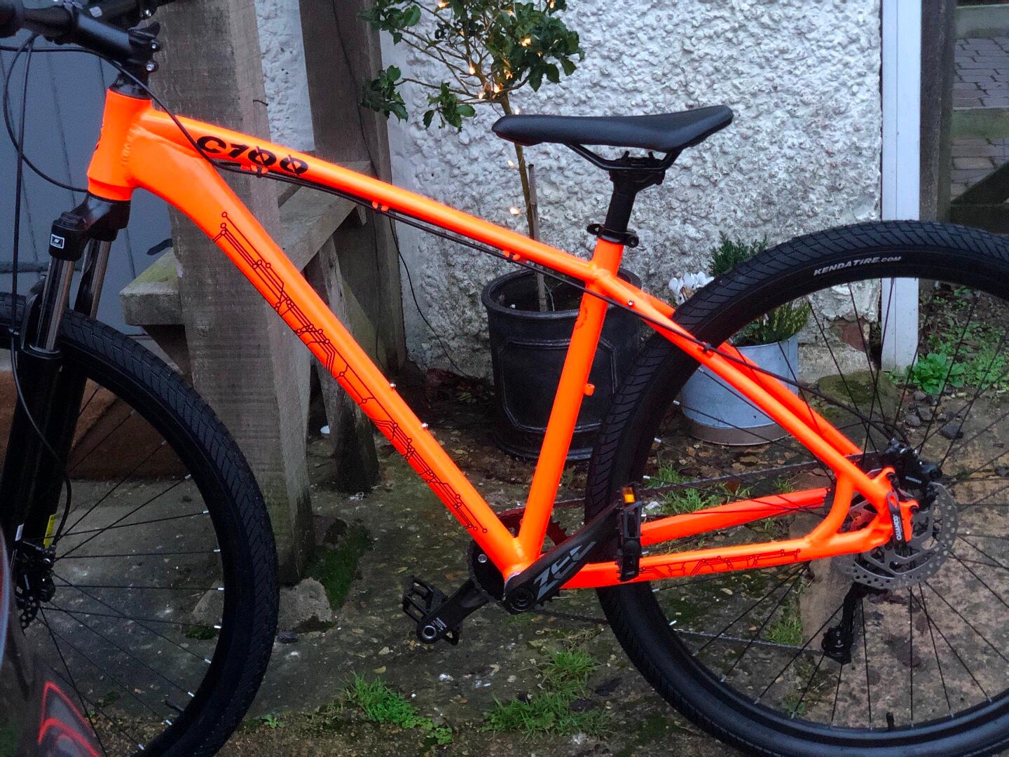 c100 bike orange