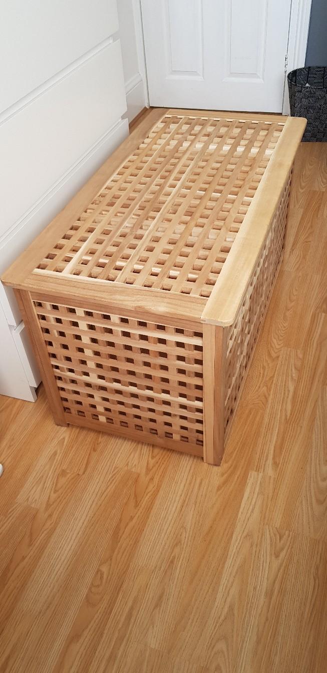 Ikea Wooden Storage Box In Shoeburyness For 25 00 For Sale Shpock   5cb1dff779446e21f62b17d7