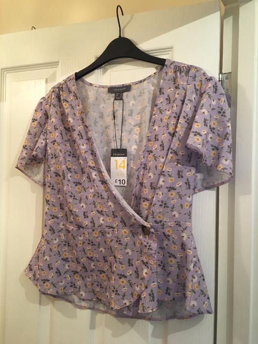 Buy & Sell East London Havering - Photos for Purple floral blouse size 14 brand new