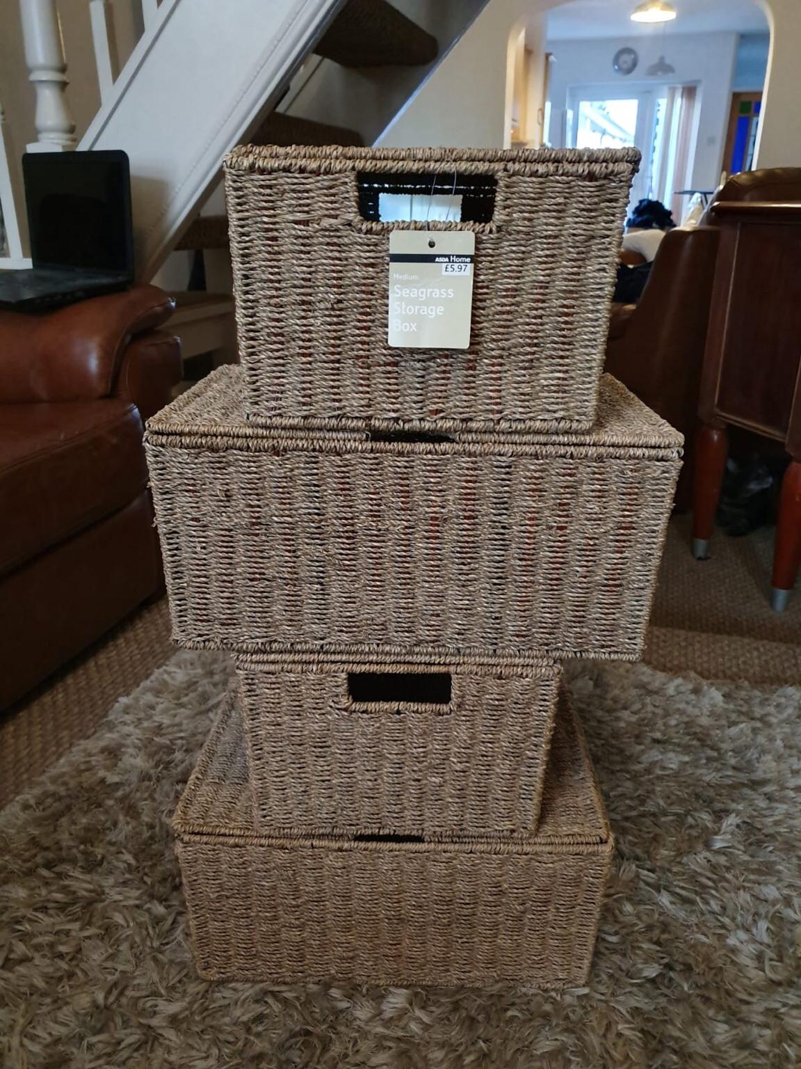 Asda seabrass storage boxes. in Dunstable for £12.00 for sale Shpock