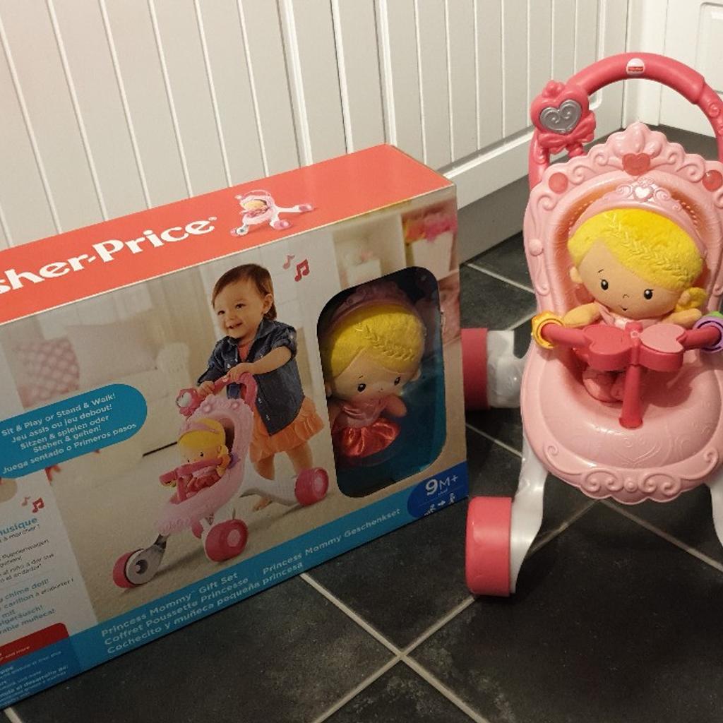 Fisher price princess chime doll outlet & stroller gift set