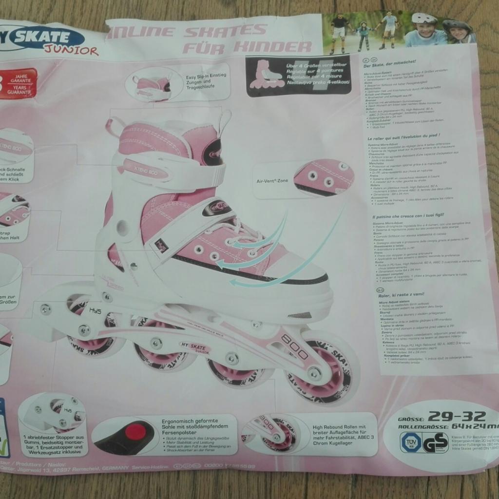 HY SKATE JUNIOR Inline Skates in 6121 Volders für € 10,00 zum Verkauf