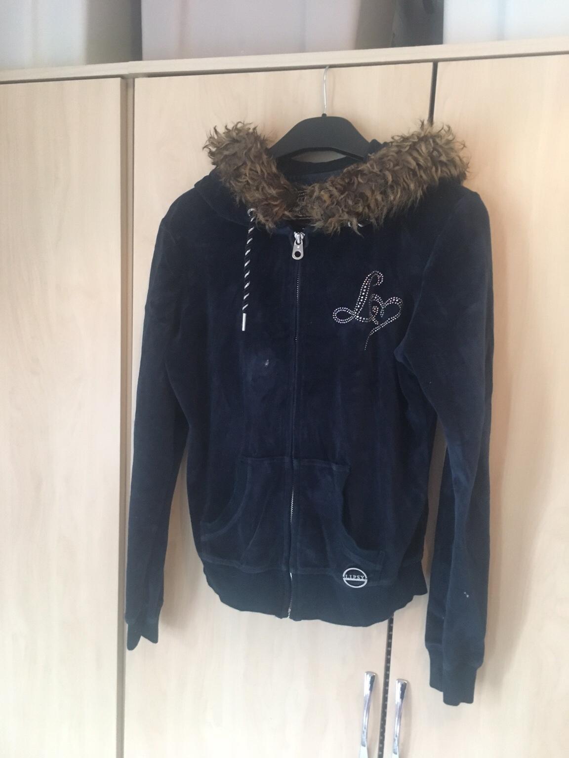 Lipsy tracksuit fur on sale hood