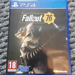 PlayStation 4 Game Fallout 76 in perfect condition.