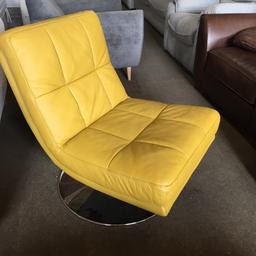 Great condition Harvey’s leather swivel