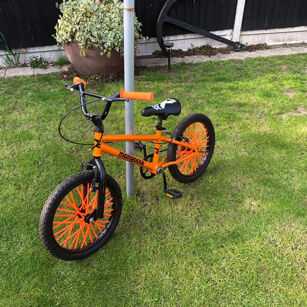 Orange mongoose bmx store bike