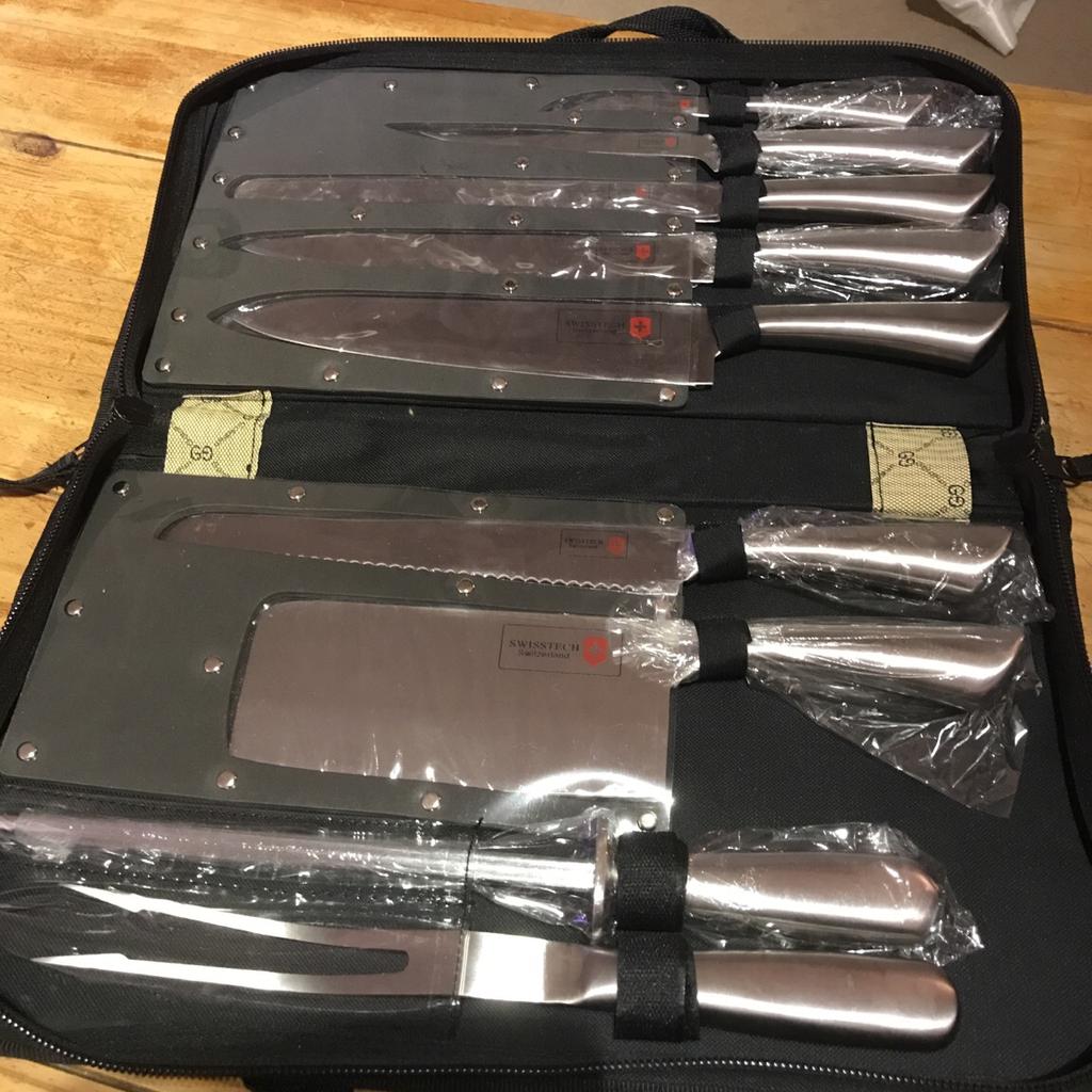 Swisstech 9 piece chef knifes set in South Derbyshire for £50.00 for ...