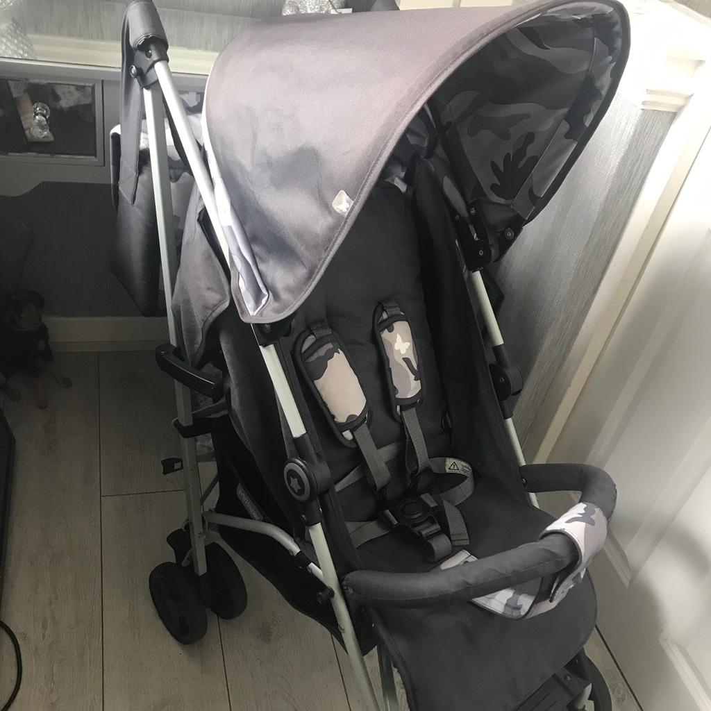 My babiie grey camo stroller sale