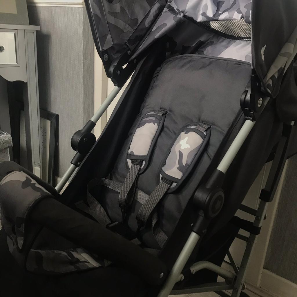 My babiie hotsell grey camo stroller